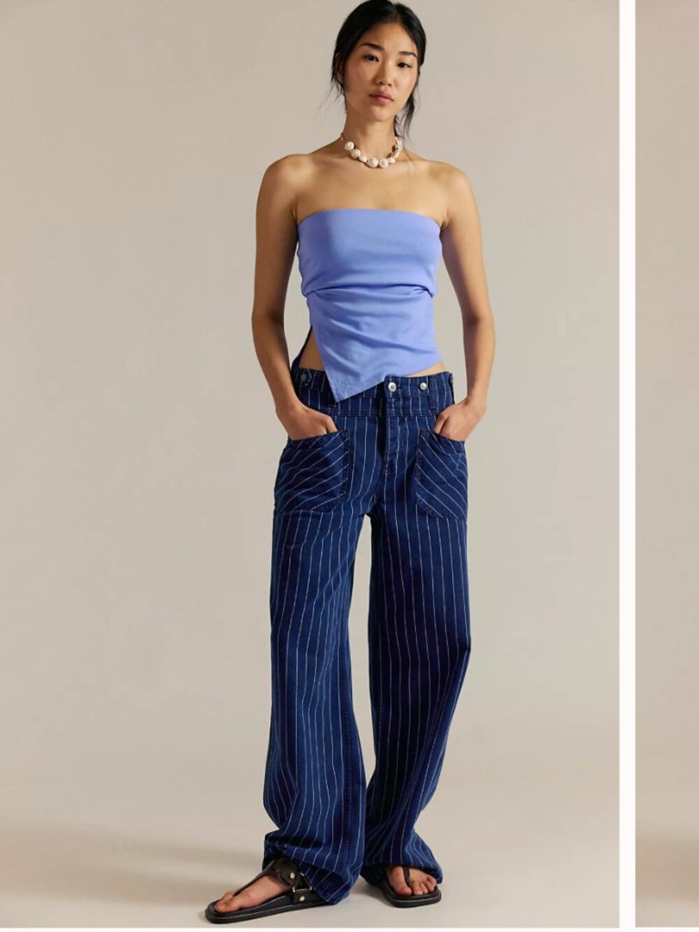 Free People Palmer Striped Jeans sz 30 Free People